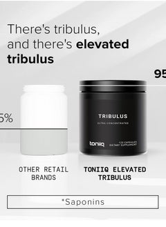 Toniiq Ultra High Strength Tribulus Capsules - 95% Steroidal Saponins - 1300mg Concentrated Extract Formula for Testosterone - 120 Caps  - Image 4