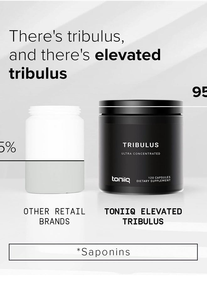 Toniiq Ultra High Strength Tribulus Capsules - 95% Steroidal Saponins - 1300mg Concentrated Extract Formula for Testosterone - 120 Caps  - Image 4