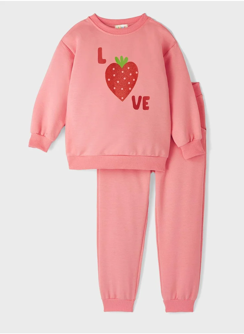 جون Infant Pocket Sweatshirt & Sweatpants Set