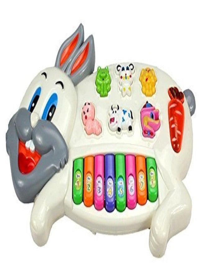 Goyal's Rabbit Piano Musical Piano with 3 Modes, Flashing Lights & Wonderful Animal Sound Music - Image 1
