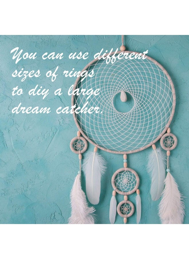 Hotop - 24 Pieces Metal Rings Hoops Metal Dream Catcher Rings Metal Macrame Rings Steel Craft Rings Metal Floral Hoop For Wreaths Macrame Projects(Gold 3.5/5/ 7.5/10/ 12/16 Cm) - Image 1
