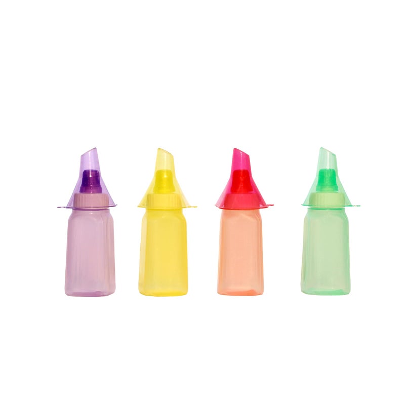 kunya® Mini Small Ketchup Bottles with Funnel 40ml Refillable Salad Dressing Tomato Sauce Mayo Syrup Squeeze Containers Bottle Lunch box Plastic Portable Squeezable Squirt Jars Pack Of 2 - Image 3