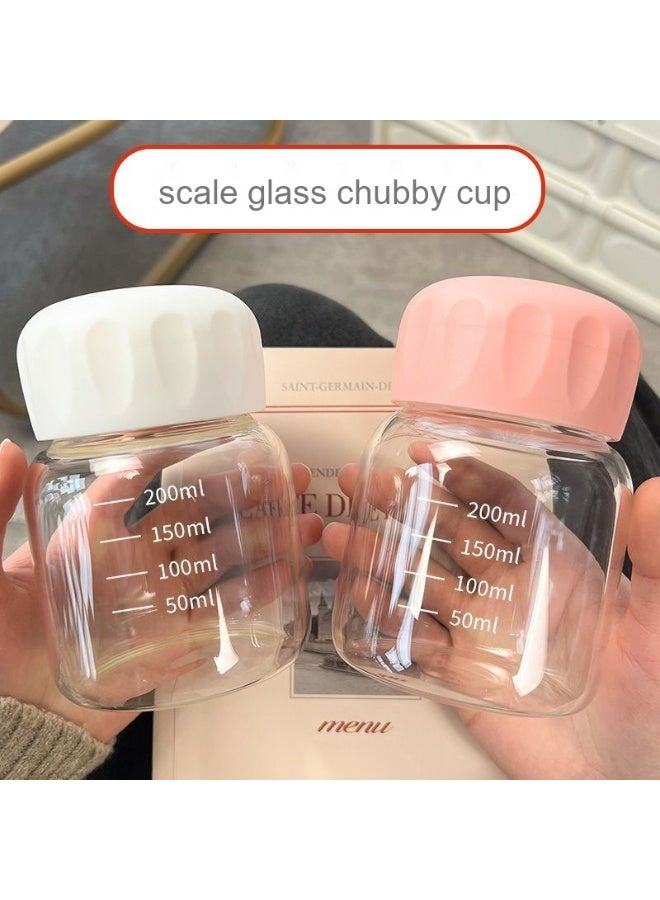 NIBEMINENT Mini Portable Milk Tea Measuring Cup High Borosilicate Glass Explosion-Proof High Temperature Resistance  - Image 3