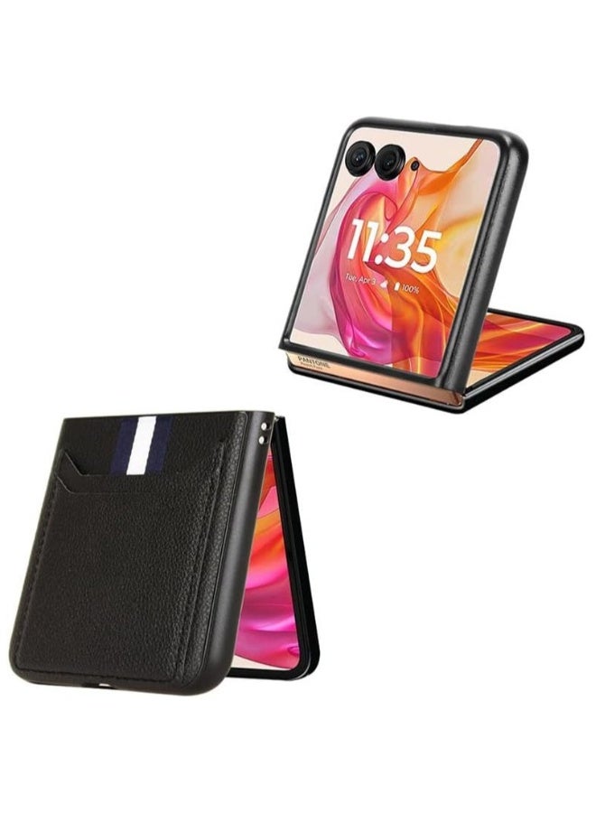 Case for Motorola Razr 50 Ultra（2024）,Durable Anti-fingerprint Shockproof Anti-Scratch Non-Slip Foldable Cover with Card Slot  - Image 3