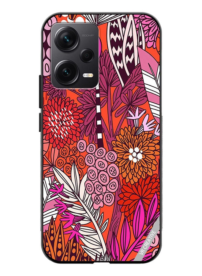 VR CREATIVE Protective Case Cover For Xiaomi Redmi Note 12 Discovery Flowers Design Multicolour - Image 1
