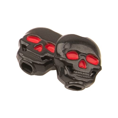 Yootones 6Pcs Yootones Guitar Tuning Peg Cap, Skull Shape Tuning Key Button hat Compatible with Folk, Electric and Acoustic Guitar (Black) - Image 5