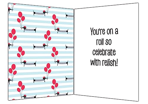 Glory To Dog Hot Dog! I Heard It's Your Birthday! Card Card with Greeting Card Mailing Envelope - Image 2