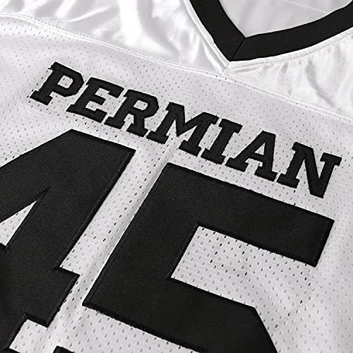 MESOSPERO Boobie Miles 45 Permian High School Football Jersey - Friday Night Lights Movie (White, XXX-Large) - Image 4