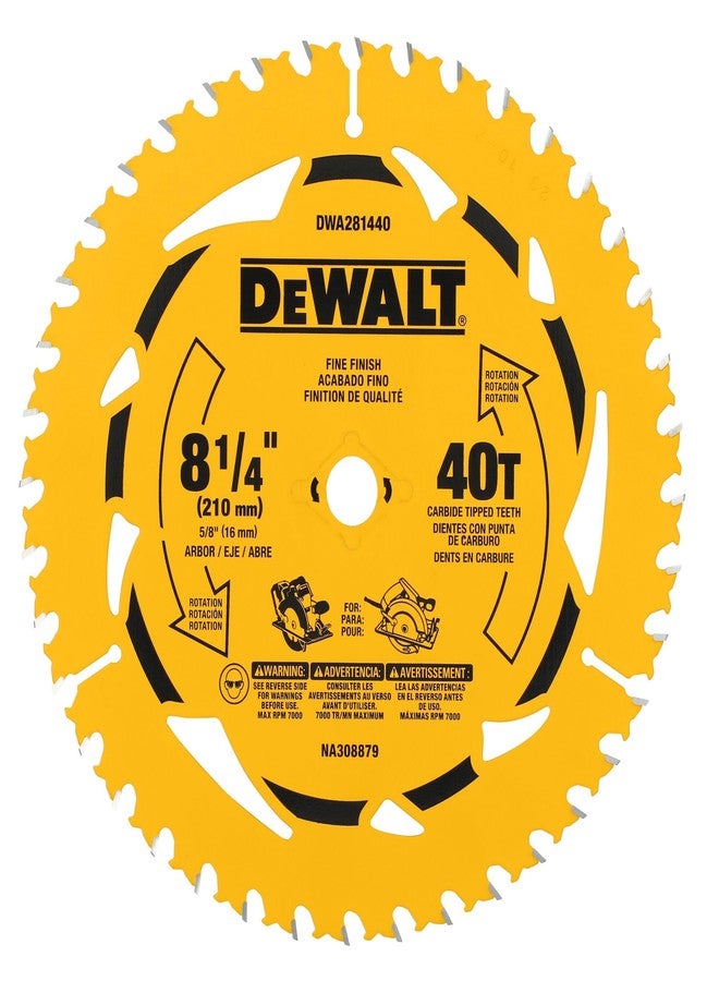 DEWALT 8-1/4 in. 40T Circular Saw Blade (DWA281440) - Image 1