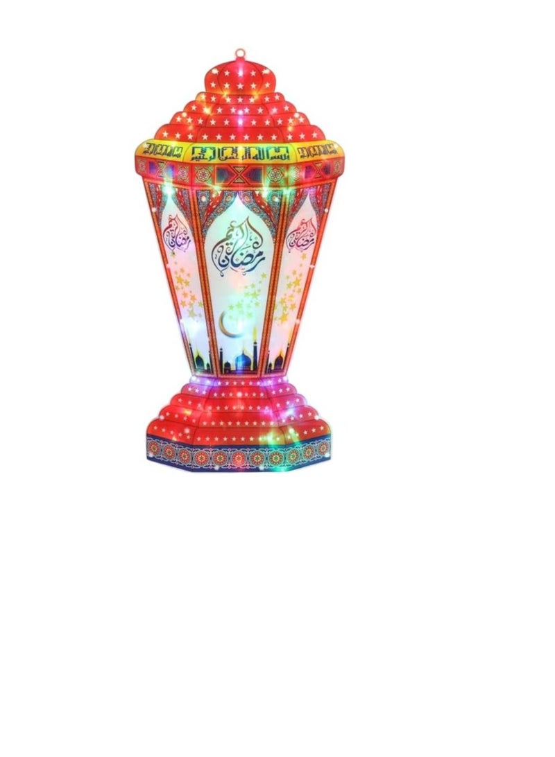 Ramadan Lantern Distinctive Design and Warm Lighting for a Charming Ramadan Atmosphere AB (40 cm) - Image 1