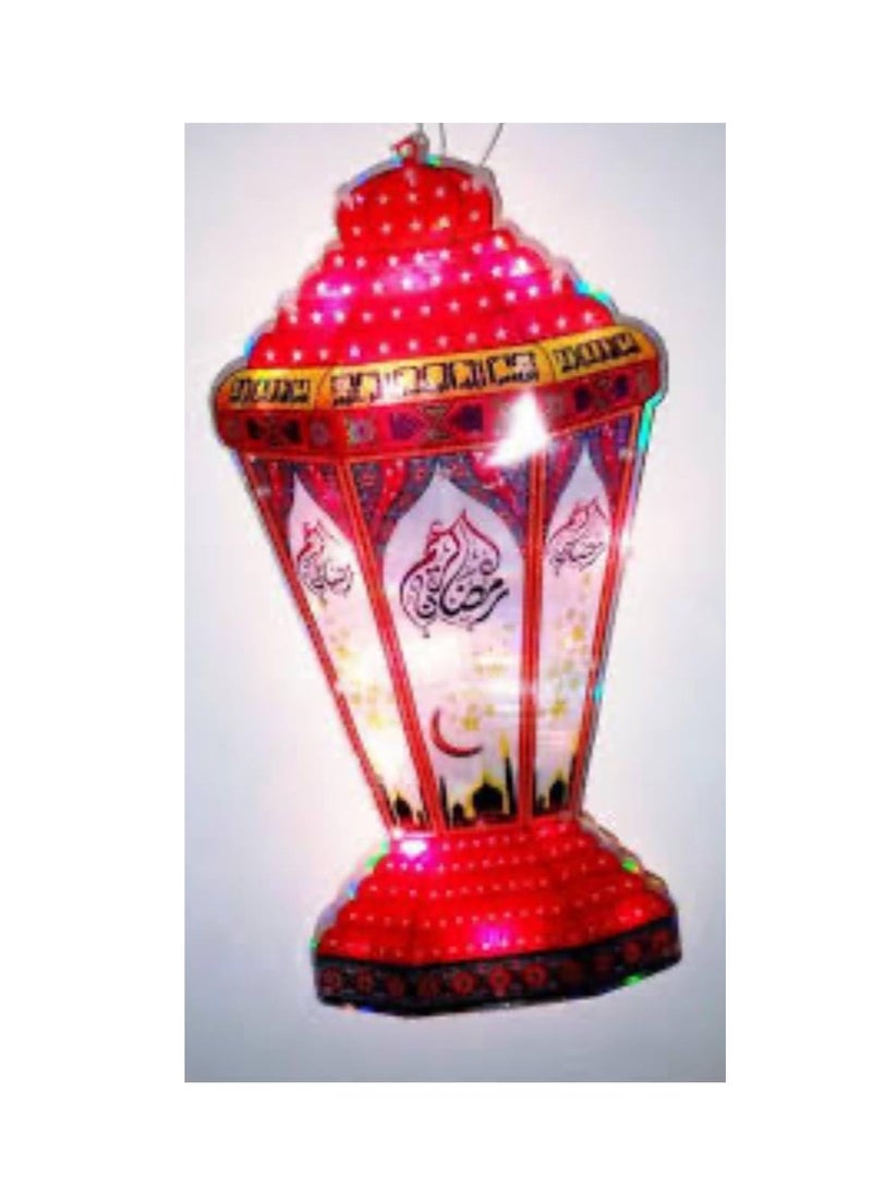 Ramadan Lantern Distinctive Design and Warm Lighting for a Charming Ramadan Atmosphere AB (40 cm) - Image 4