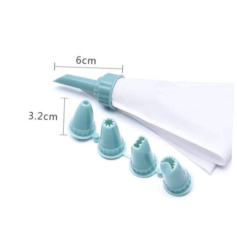 Reusable Icing Piping Bags Set of 2 Pastry Bags with Tips for Cake Decorating Random Color - Image 3