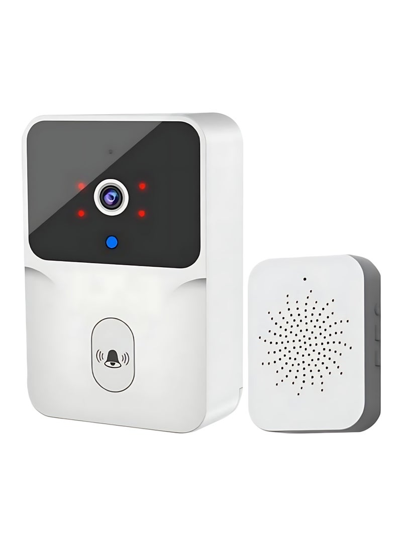 Wireless Video Doorbell Camera with HD Night Vision & 2-Way Audio, WiFi Smart Doorbell with App Remote Control, Easy Wireless Installation, Outdoor Home Security Camera for Villas & Apartments - Image 1