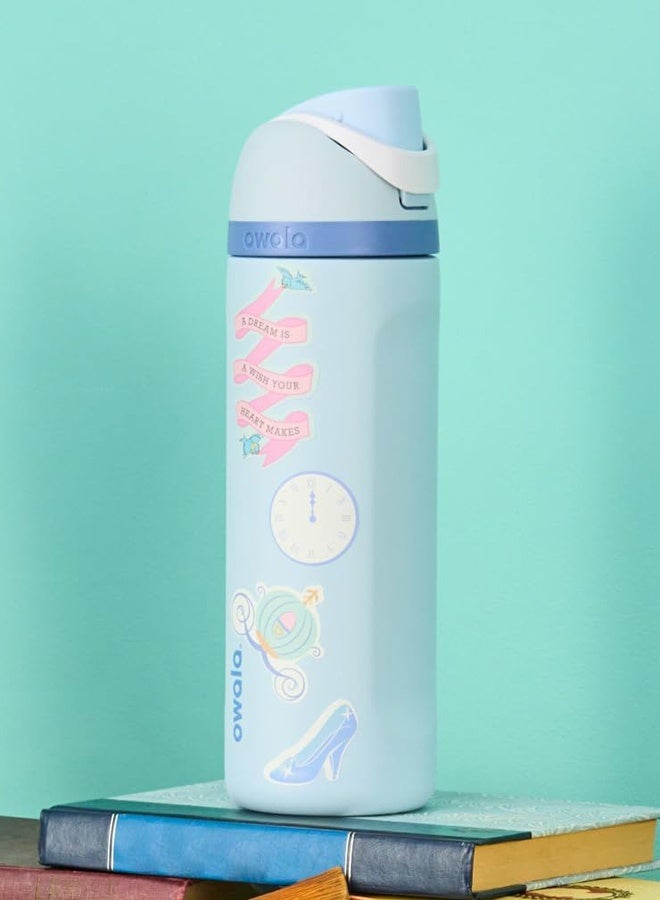Owala Disney Princess 24 oz FreeSip Insulated Stainless Steel Water Bottle with Straw for Sports and Travel, BPA-Free Sports Water Bottles - Image 5
