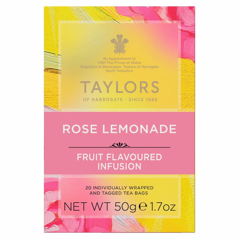 Taylors of Harrogate Rose Lemonade Infusion, 20 Teabags - Image 2