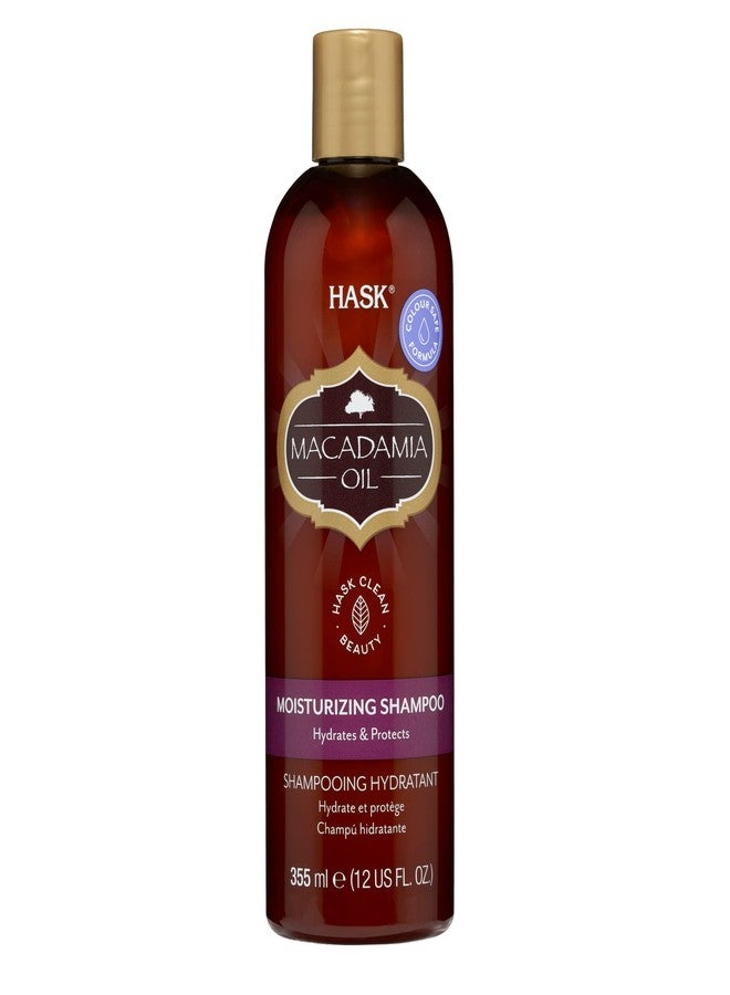 Hask Shampoo Macadamia Oil Moisturizing 12 Ounce (354ml) (6 Pack) - Image 1