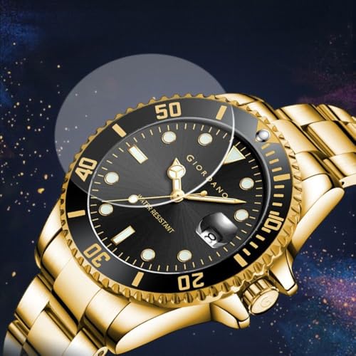 Giordano Premium Analog Watch for Men with Rotating Bezel, Stainless Steel Strap and Date Display - Image 4
