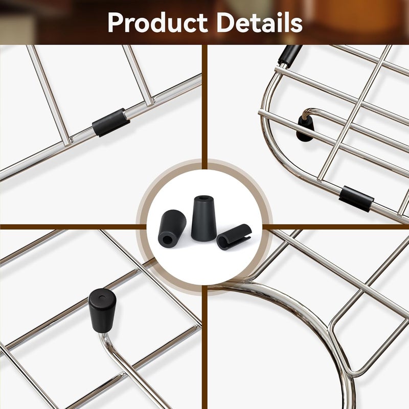 SettleDown Stainless Steel Sink Grid and Protectors for Bottom of Kitchen Sink,24" x 12" Sink Protector - Image 5