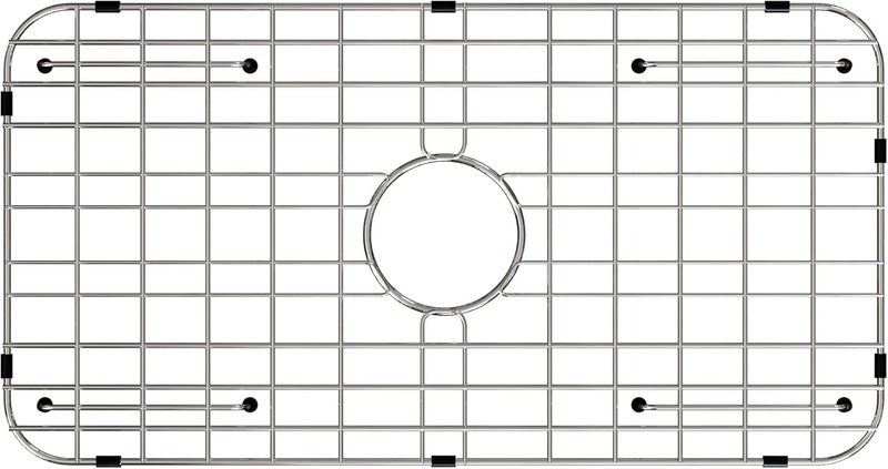 SettleDown Stainless Steel Sink Grid and Protectors for Bottom of Kitchen Sink,24" x 12" Sink Protector - Image 1