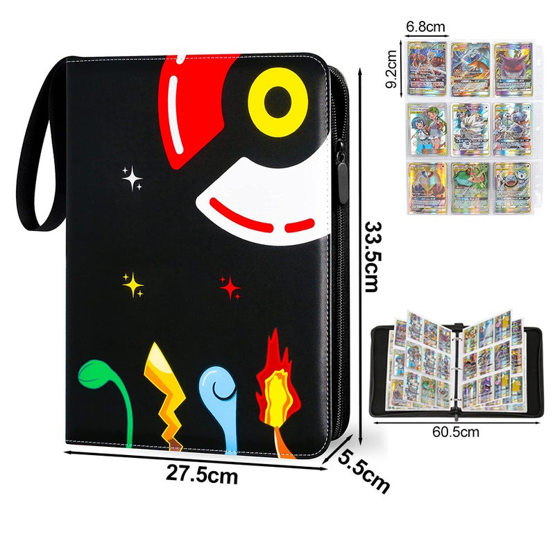 Pokemon Card Book Jiugongge Pokemon Loose-Leaf Collection Game Card Collection Book Storage Bag - Image 3