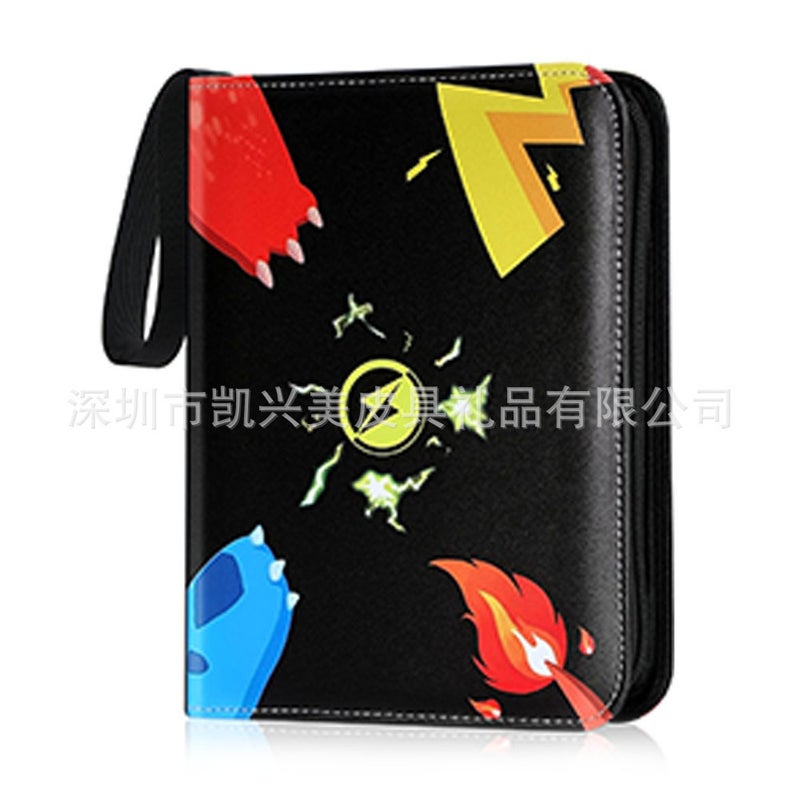 Pokemon Card Book Jiugongge Pokemon Loose-Leaf Collection Game Card Collection Book Storage Bag - Image 1