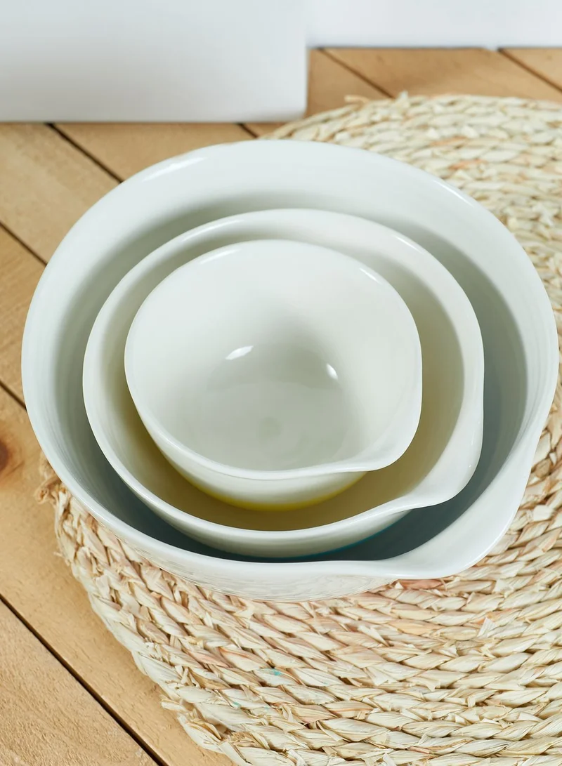 Fenella Smith London Set Of 3 Colour Dip Nested Bowl