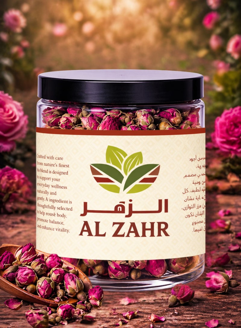 Zahr Premium Dried Rose Buds – 100% Pure, Natural, Hand-Sorted | Botanical Rose Flowers (Ward / Gulab) | Gardening, Horticulture & Herbal Projects - Image 1