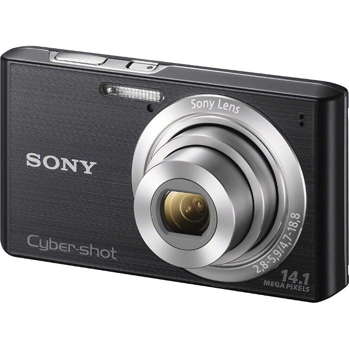 Sony Cyber-shot DSC-W610 14.1 MP Digital Camera with 4x Optical Zoom and 2.7-Inch LCD (Black) (2012 Model) - Image 1