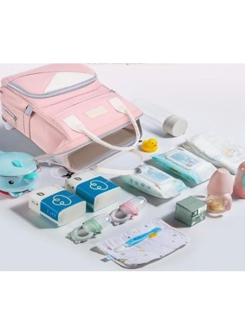 Huitich Pink Mum's Multi-Functional Baby Travel Backpack  - Image 2