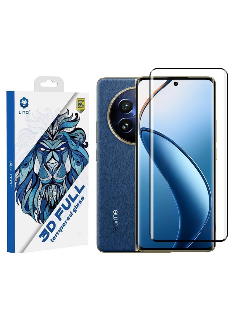 Lito - Lito 3D Full Cover Tempered Glass For Realme 12 Pro 5G/Realme 12 Pro Plus 5G Fingerprint Working - Image 1