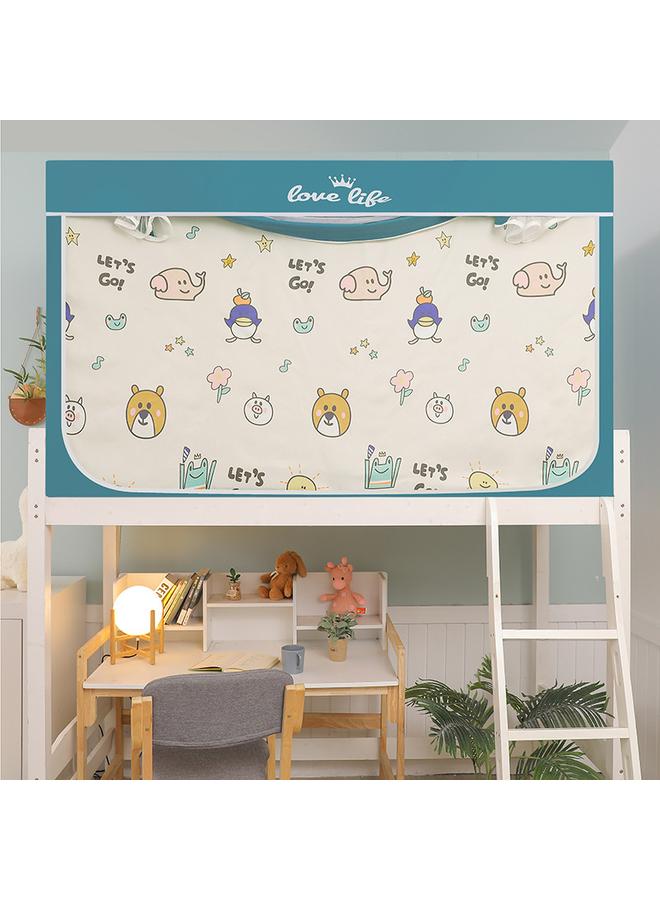 73Hours University Dormitory Upper And Lower Bed Curtain Single-person Fully Enclosed Student Shading Bed Curtain Mosquito Net Integrated Bracket Three-door - Image 1