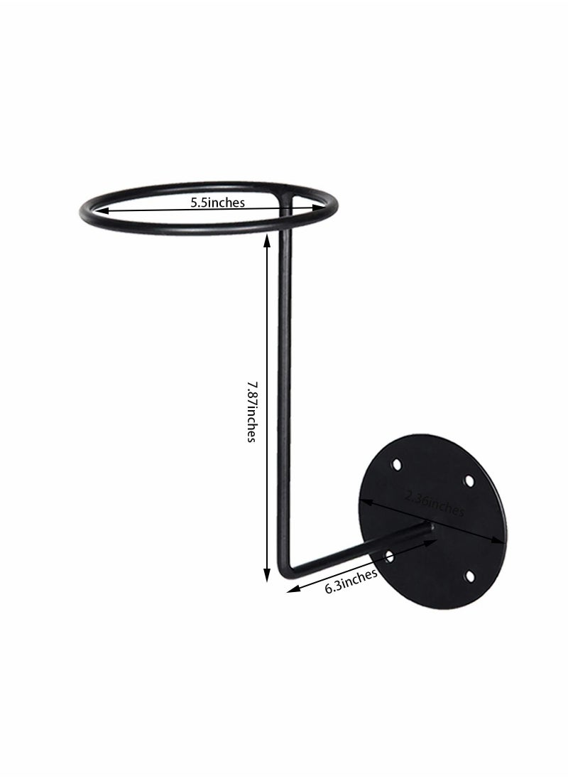 SYOSI Motorcycle Accessories Helmet Holder, Metal Stand Wall Mounted Hanger Rack for Jacket, Coats, Hats, Dancing Masks, Ball Back for Basketball, Football, Volleyball  - Image 5