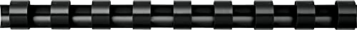 Fellowes Plastic Comb Binding Spines, 1/4 Inch Diameter, Black, 20 Sheets, 100 Pack (52366) - Image 3