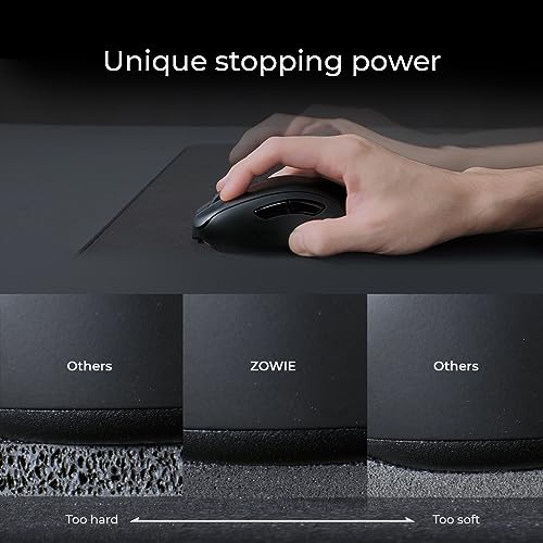 BenQ Zowie G-SR II, Gaming Mousepad for Esport, Stitched Edges, Non-Slip, Rubber Base, Black, Large Size - Image 3