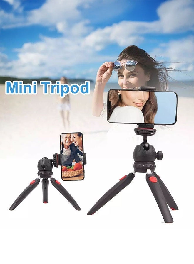 Jmary MT-35 Mini Tabletop Tripod Stand with Universal Phone Holder – Foldable & Extendable Tripod for Mobile Phones, DSLR, Digital Cameras, Vlogging & Live Streaming – Compact, Travel-Friendly Design - Image 3
