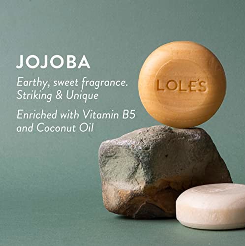 LOLE'S Shampoo Bar and Conditioner 2in1 with Jojoba Oil for Itchy Scalp & Dandruff, Moisturizes & Cleans Scalp, Travel Shampoo, Silicone Free, 3.5Oz - Image 2