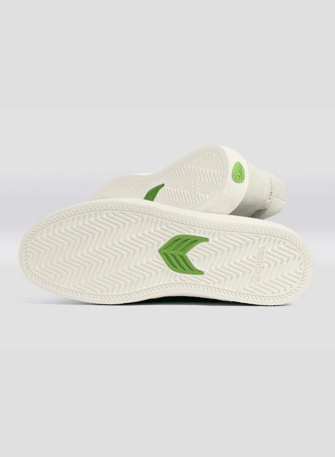 Cariuma VALLELY Vintage White Suede Ivory Logo Sneaker