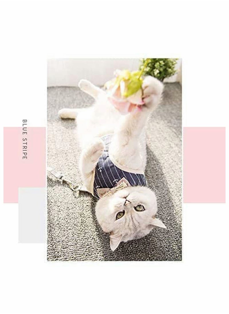 Y&D - Cat Harness and Leash for Walking, Adjustable Vest Harnesses Cats, Kitten Escape Proof, Lightweight Soft Comfortable Walking Travel Petsafe (Size: M) - Image 1