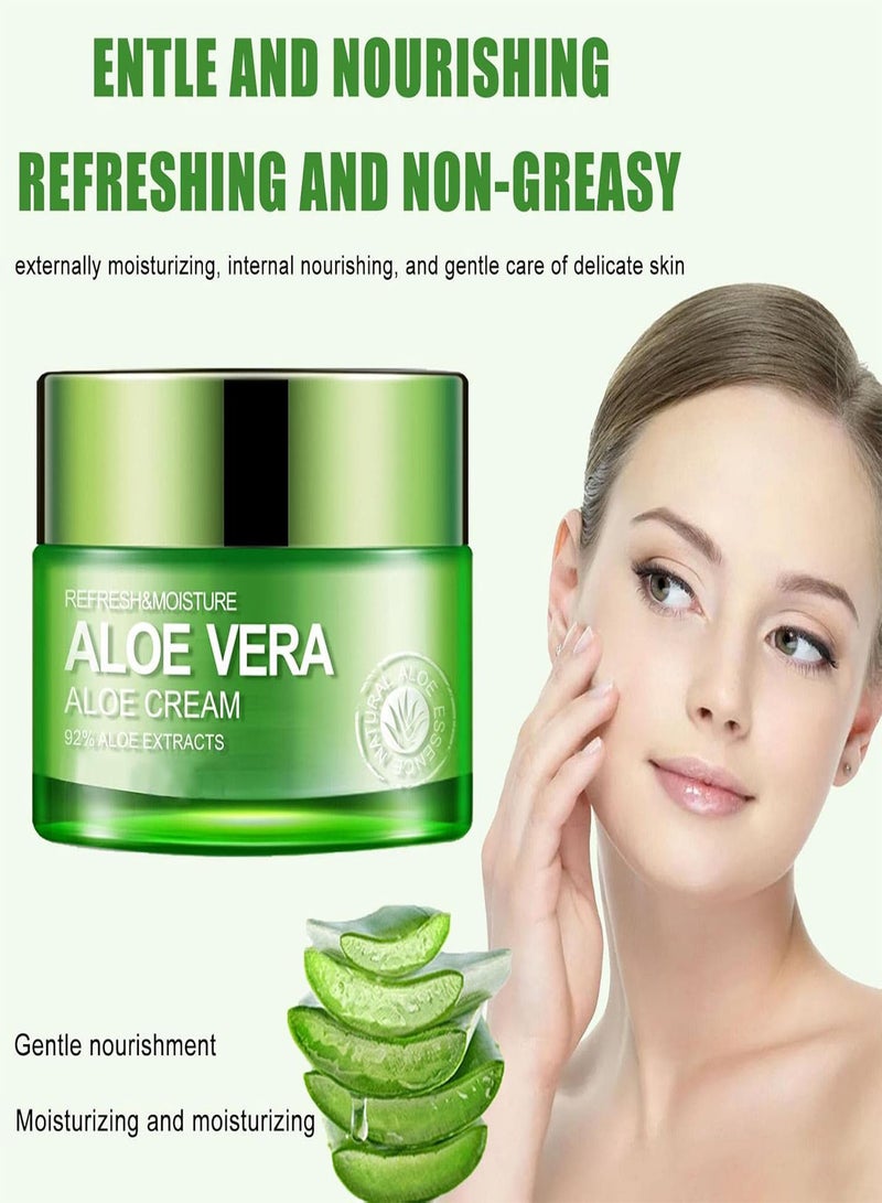 GGOOT Aloe Vera Gel - Face Moisturiser Hair Gel Body Lotion,Aftersun Gel Aloe Vera Healing, Deep Hydration, Moisturizing & Whitening, Easy to Absorb - Image 2