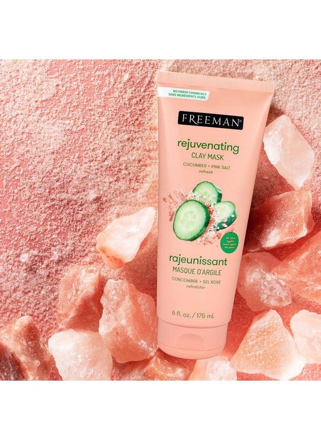 Freeman - Rejuvenating Clay Mask Cucumber + Pink Salt 175 Ml - Image 1