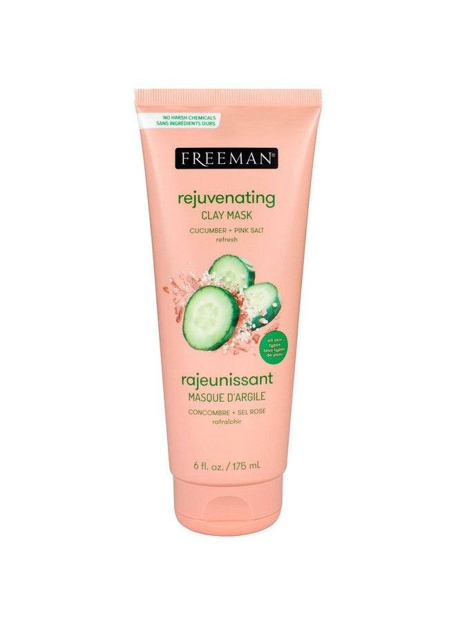 Freeman - Rejuvenating Clay Mask Cucumber + Pink Salt 175 Ml - Image 1