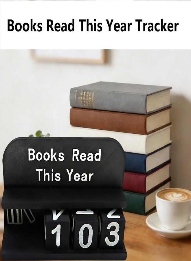 عداد الكتب المقروءة، عداد كتب مطبوع بتقنية الطباعة ثلاثية الأبعاد لعرض أهداف القراءة، سجل ما يصل إلى 999 كتابًا، مناسب للقراء والطلاب والمعلمين والكتاب وعشاق المكتبات (أسود) - Image 2