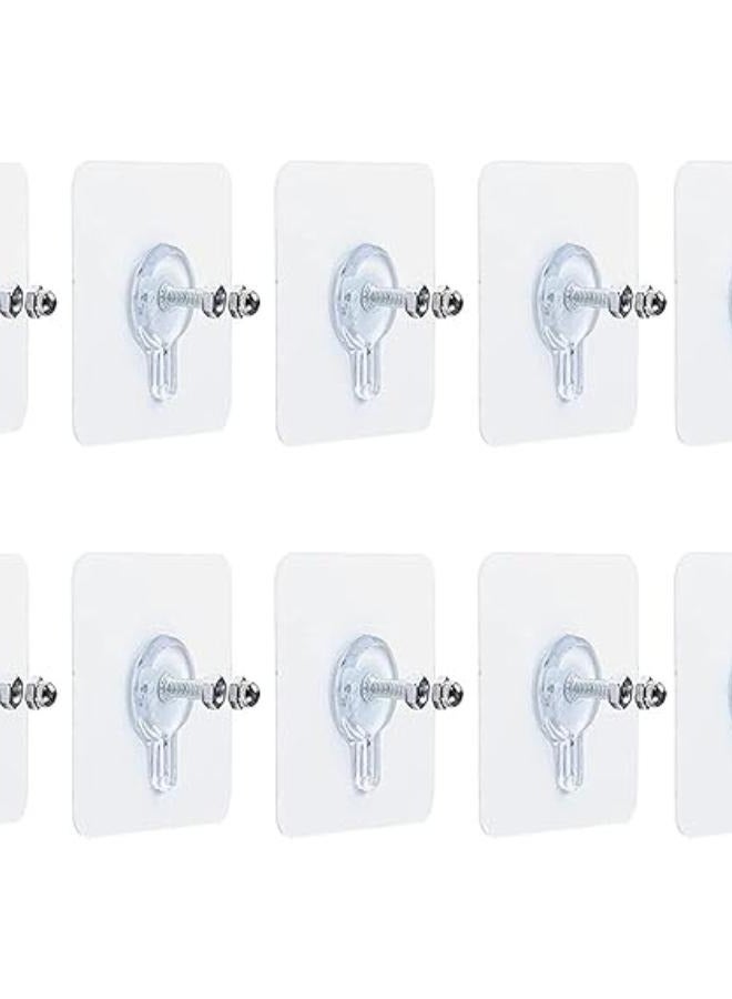 10 x Adhesive Wall Screws Hanging Nails