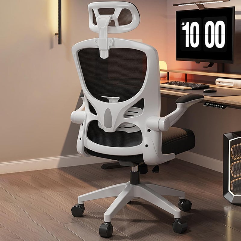 TDOO Office Chair,Ergonomic Height Adjustable Desk Chair,Home Office Desk Chair with Adjustable Headrest and Armrests,Computer Desk Chair,Comfortable Lumbar Support, Breathable Cushion for Home, Meeting - Image 1