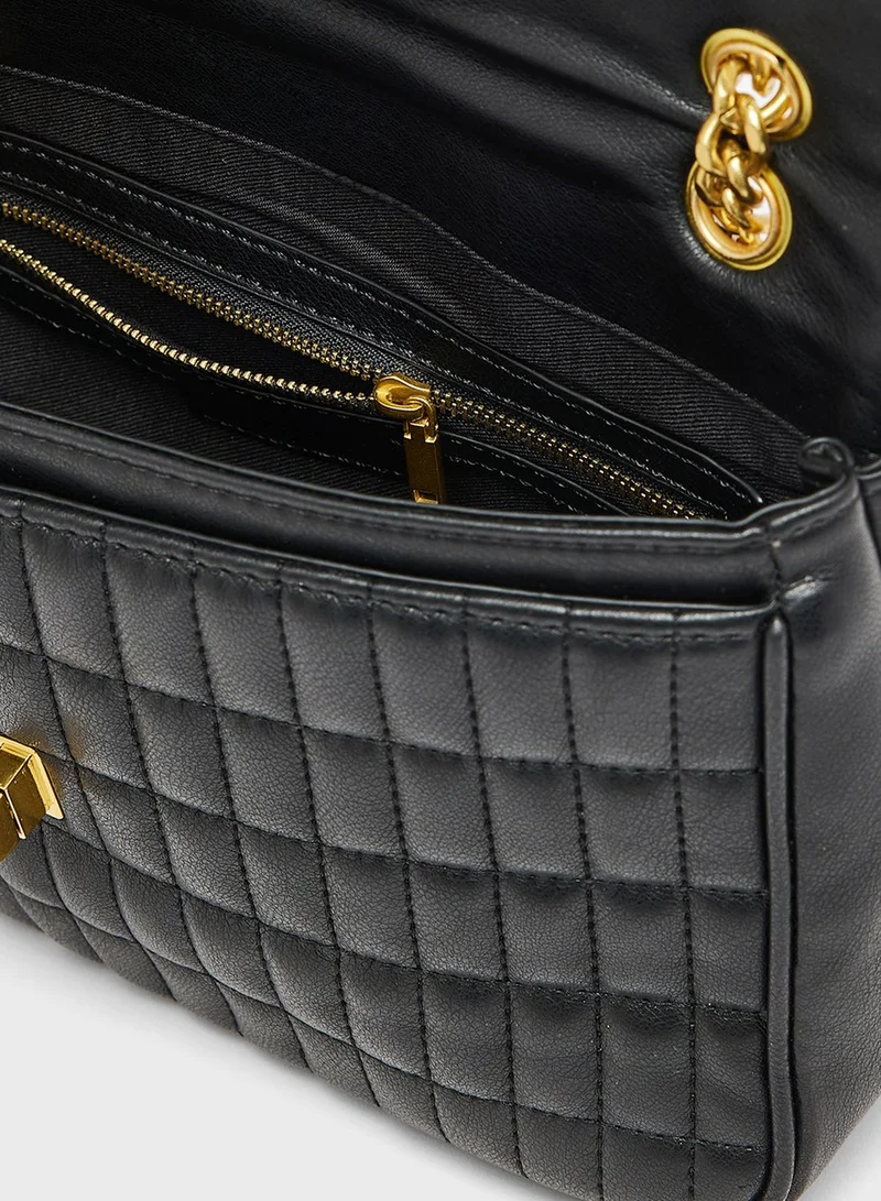 MANGO Quilted Chain Shoulder Bag