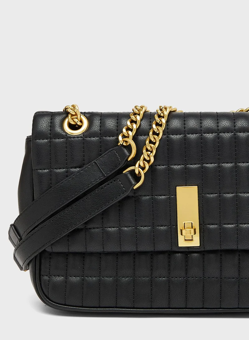 MANGO Quilted Chain Shoulder Bag
