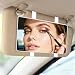 Deluxsa Car Sun Visor Mirror Cosmetic Makeup Mirrors with Straps No Light HD Car Interior Cosmetic Mirror Universal Sun Visor Mirrors for Trucks Cars SUVs White - Image 2