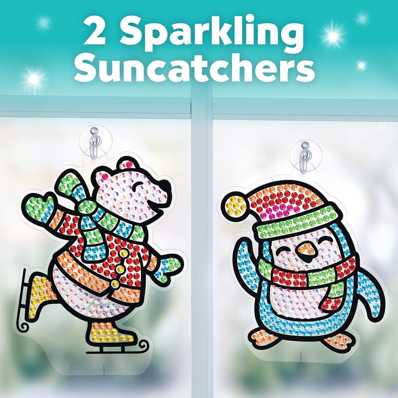 Creativity for Kids Big Gem Diamond Painting Kit: Holiday Stickers and Suncatchers, DIY Christmas Crafts for Kids - Image 5