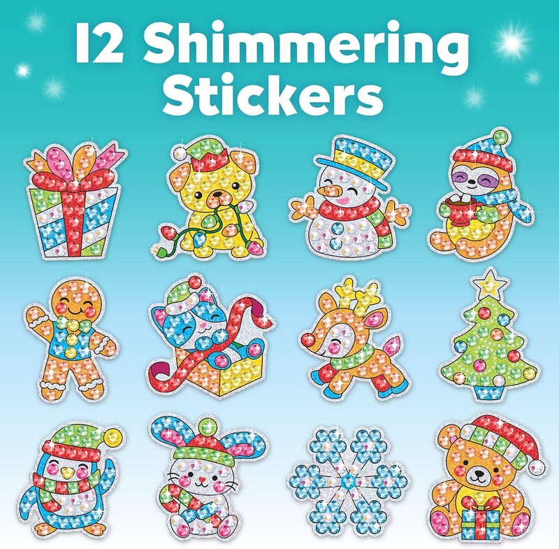 Creativity for Kids Big Gem Diamond Painting Kit: Holiday Stickers and Suncatchers, DIY Christmas Crafts for Kids - Image 4