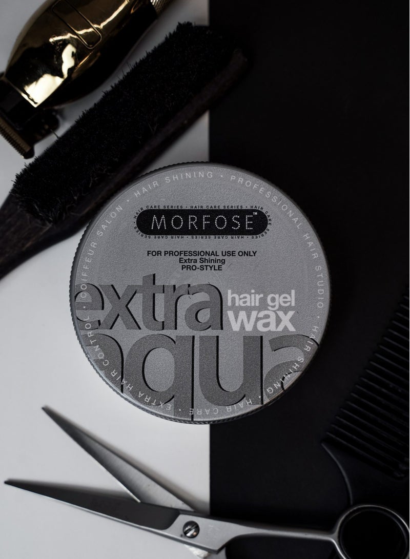 Morfose Extra Aqua Hair Wax 175ml - Flexible Hold & Natural Shine - Image 3